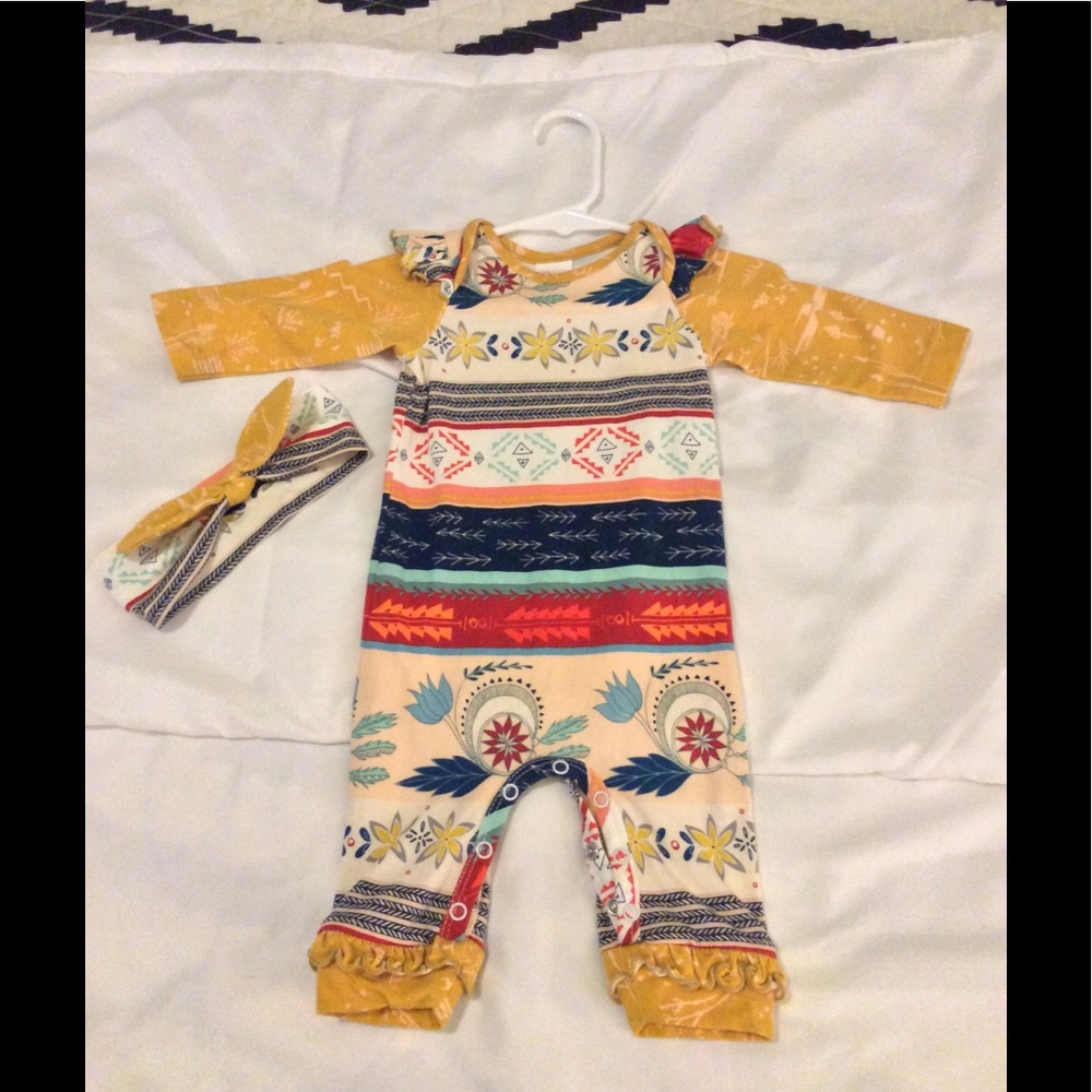 RICRAC & RUFFLES SIMPLY SOFT ROMPER